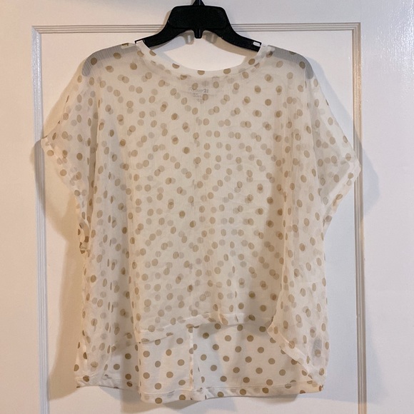 Forever 21 Tops - Forever 21 High-Low Sheer Top- Size M